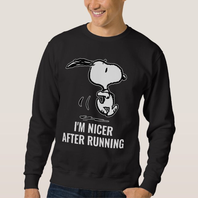Sweatshirt cacahuètes | Snoopy Running (Devant)