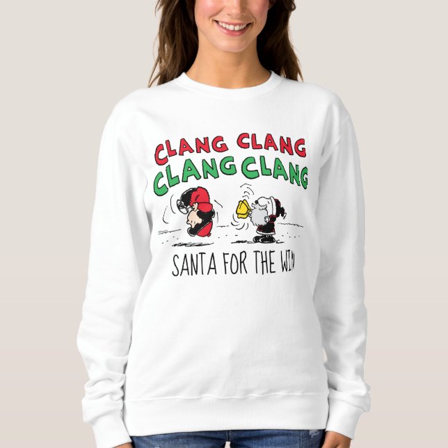Sweatshirt cacahuètes | Snoopy Santa Claus & Lucy (Devant)