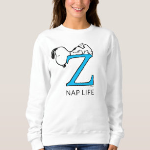 Sweatshirt cacahuètes Snoopy Sleeping Z