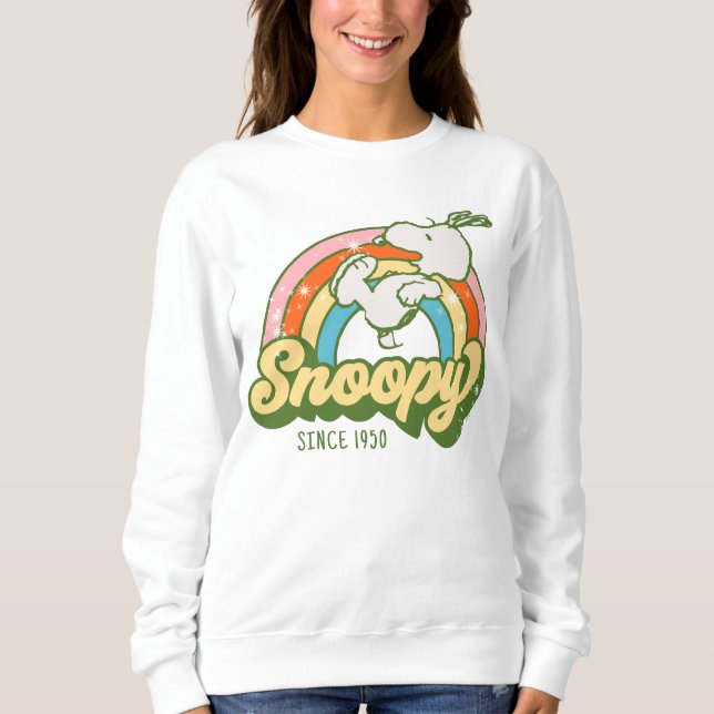 Sweatshirt cacahuètes | Snoopy Sparkle Rainbow (Devant)