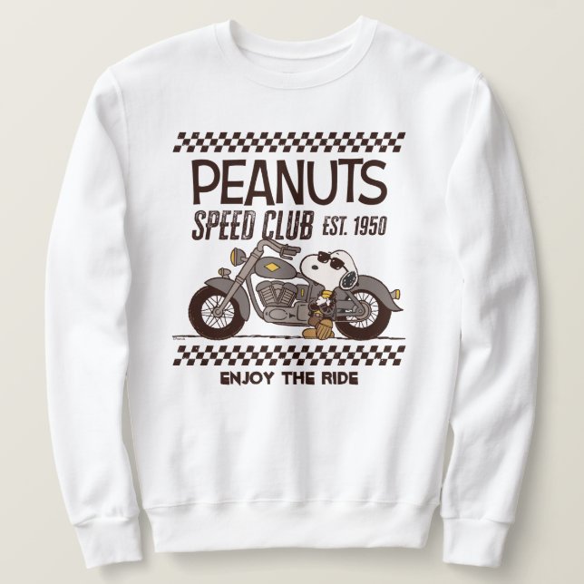 Sweatshirt cacahuètes | Snoopy Speed Club (Design devant)