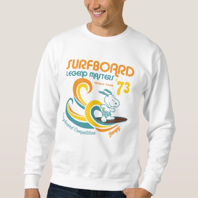 Sweatshirt cacahuètes | Snoopy Surboard Longboard Competition (Devant)