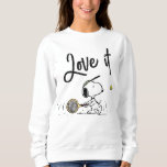Sweatshirt cacahuètes | Snoopy Tennis Player<br><div class="desc">Découvrez ce design amusant de cacahuètes avec Snoopy.</div>