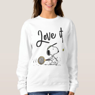Sweatshirt cacahuètes Snoopy Tennis Player