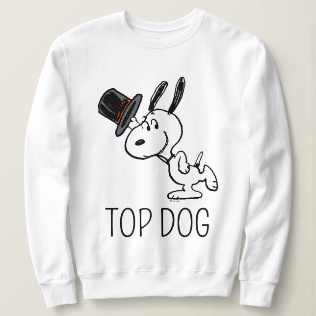 Sweatshirt cacahuètes | Snoopy Top Hat Dance (Design devant)