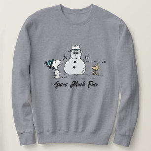 Sweatshirt cacahuètes Snoopy & Woodstock Build A Snowman