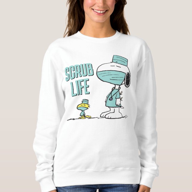 Sweatshirt cacahuètes | Snoopy & Woodstock Docteurs (Devant)