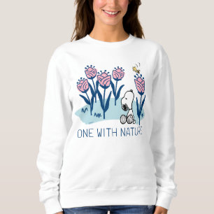 Sweatshirt cacahuètes Snoopy & Woodstock Flower Garden