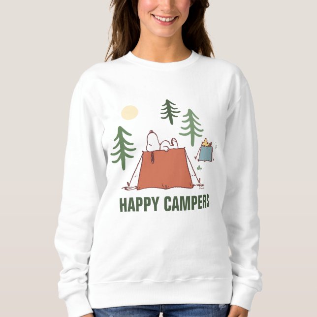 Sweatshirt cacahuètes | Snoopy & Woodstock Happiness is Campi (Devant)