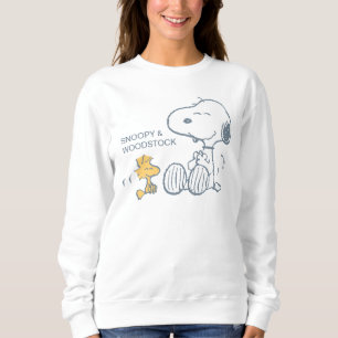 Sweatshirt cacahuètes   Snoopy & Woodstock Happy