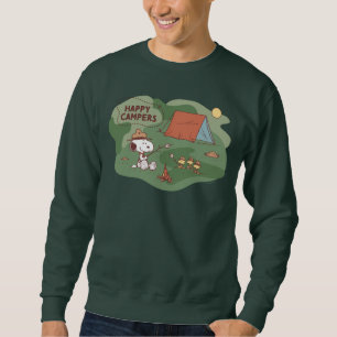 Sweatshirt cacahuètes Snoopy & Woodstock Happy Campers