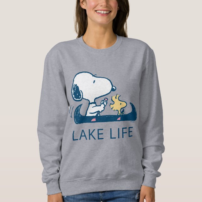 Sweatshirt cacahuètes | Snoopy & Woodstock Lake Life (Devant)