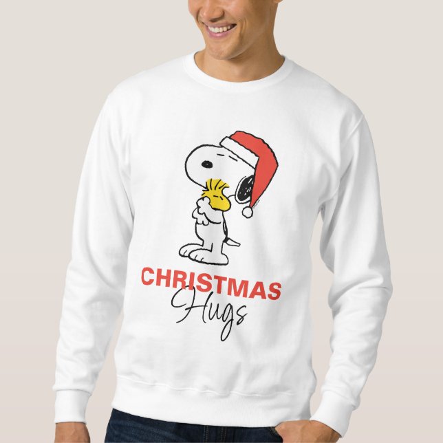 Sweatshirt cacahuètes | Snoopy & Woodstock - Mon premier Noël (Devant)