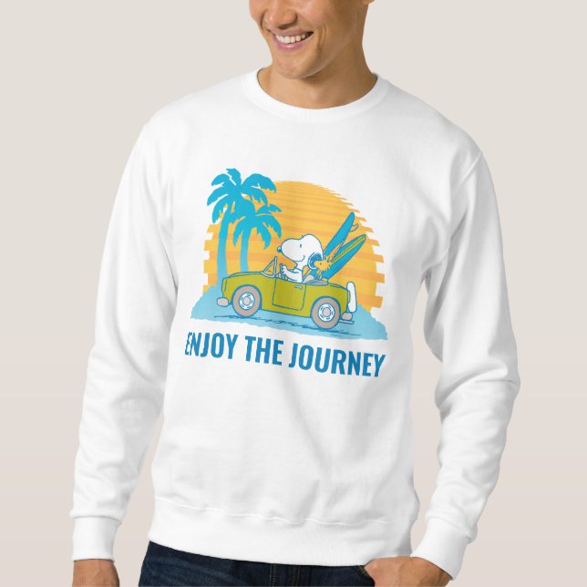 Sweatshirt cacahuètes | Snoopy & Woodstock Profitez du voyage (Devant)