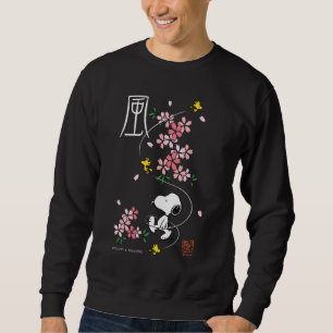 Sweatshirt cacahuètes Snoopy & Woodstock Rose Spring Blosso