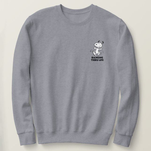 Sweatshirt cacahuètes | Une Danse Heureuse Snoopy (Design devant)