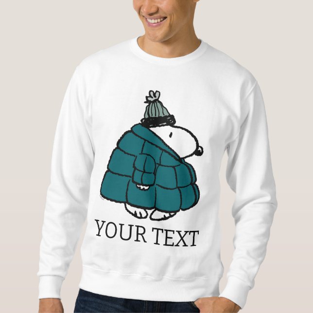 Sweatshirt cacahuètes | Veste Snoopy Winter Puffer (Devant)