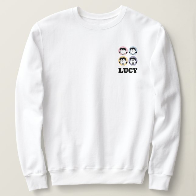 Sweatshirt cacahuètes | Visages de Lucy (Design devant)