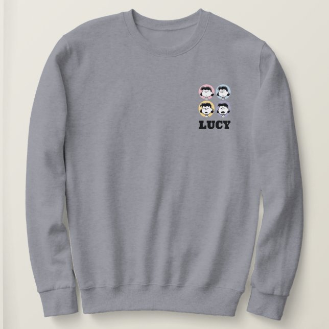 Sweatshirt cacahuètes | Visages de Lucy (Design devant)