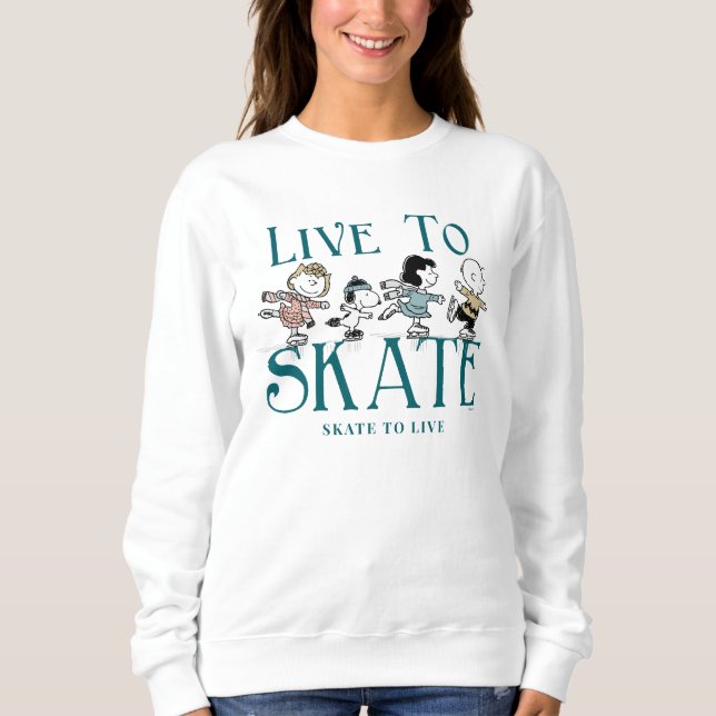 Sweatshirt cacahuètes | Vivre au patinage (Devant)