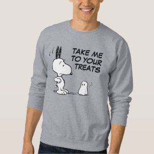 Sweatshirt cacahuètes Woodstock Scares Snoopy