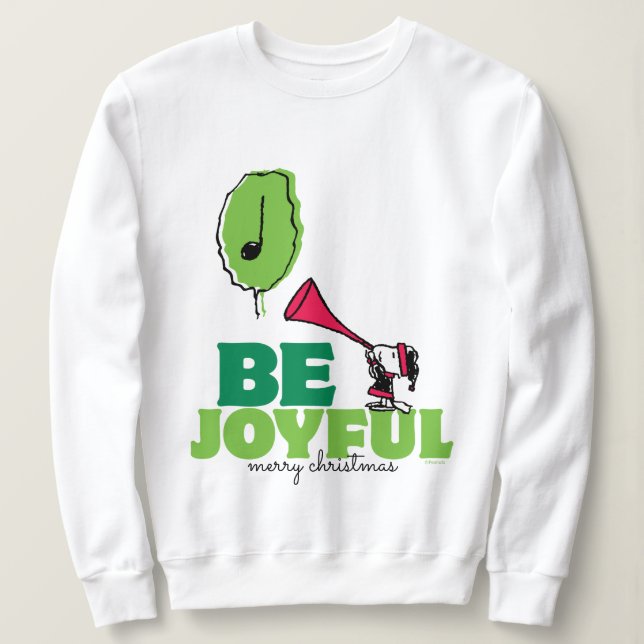 Sweatshirt cacahuètes | Woodstock Soyez Joyeux (Design devant)