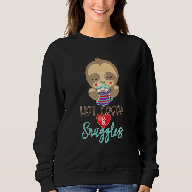 Sweatshirt Cacao Chaud Et Boudins Fentes Sommeil (Devant)
