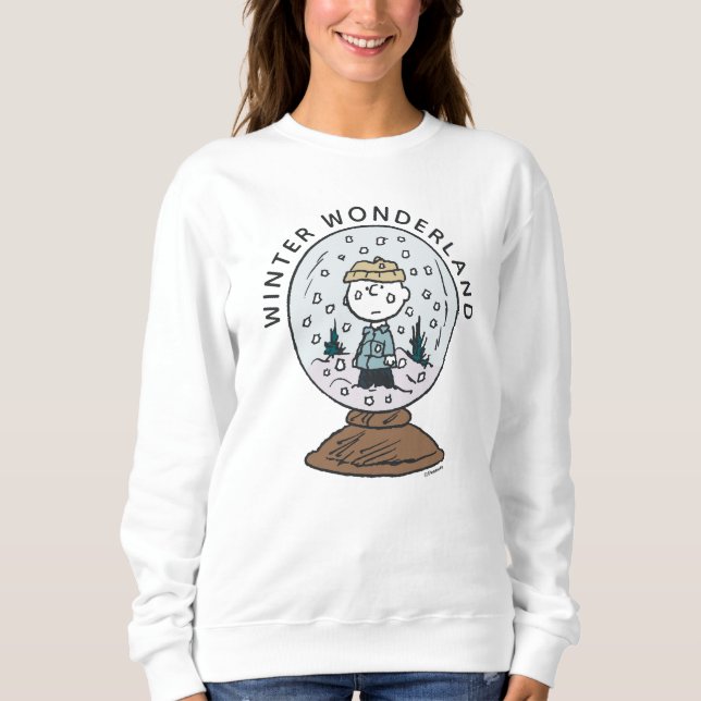 Sweatshirt Cachou | Boule à neige Charlie Brown (Devant)