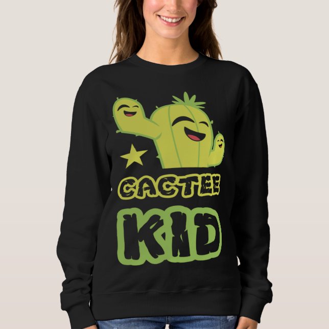 Sweatshirt Cactee Kid Pot Gardening Succulent Plant Garden Vi (Devant)