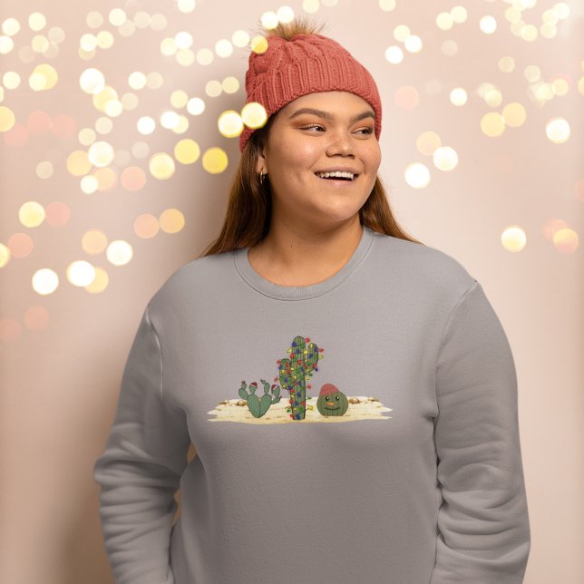 Sweatshirt Cactus Christmas (Créateur téléchargé)