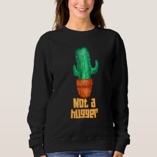 Sweatshirt Cactus Succulents pas un gros Introvert