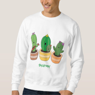 Sweatshirt Cactus trio chantante mignonne dessin animé