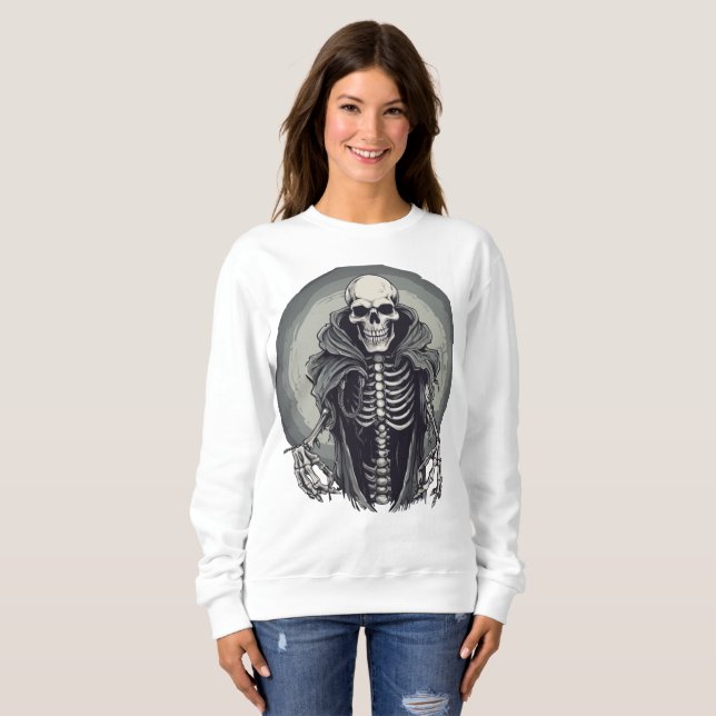Sweatshirt Cadavre à capuchon (Devant entier)