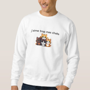 Sweatshirt Cadeau Amoureux des Chats 
