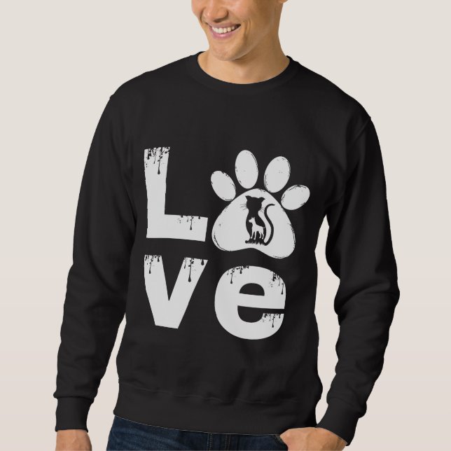 SWEATSHIRT CADEAU D'ANIMAL DE COMPAGNIE PATTE D'AMOUR (Devant)