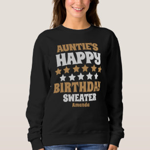 Sweatshirt Cadeau d'anniversaire de la tante personnalisée
