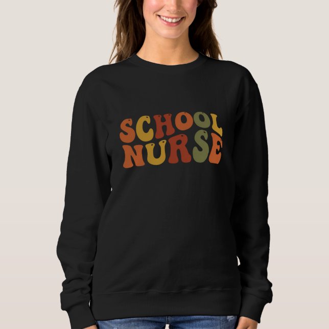 Sweatshirt Cadeau d'appréciation pour l'infirmière scolaire (Devant)