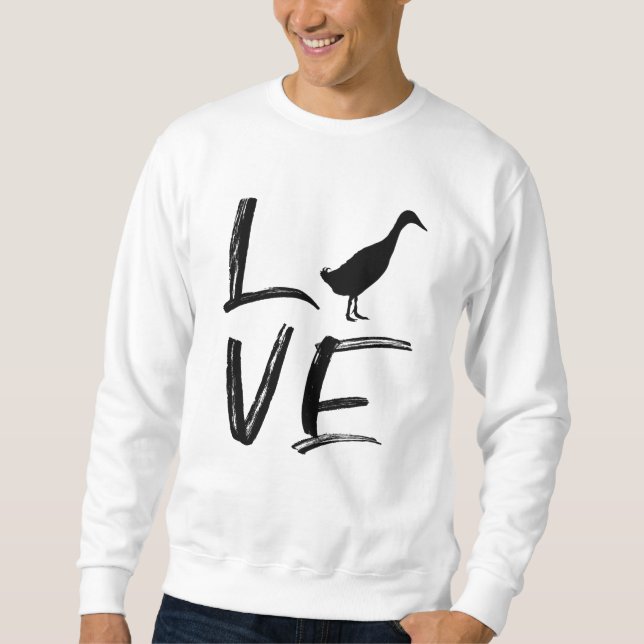 Sweatshirt Cadeau de canard indien (Devant)