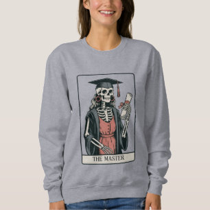 Sweatshirt Cadeau de fin d'études drôle de squelette diplômé
