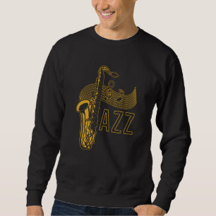 Sweatshirt Cadeau de jazz saxophoniste