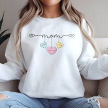 Cadeau de la Saint-Valentin maman avec les noms de