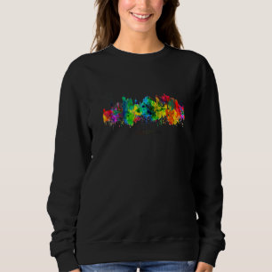 Sweatshirt Cadeau de l'État d'origine de la ville à l'aquarel