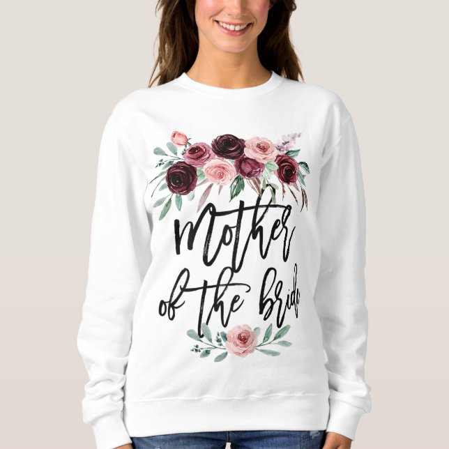 Sweatshirt Cadeau de mariage pour la mariée maman mère de (Devant)