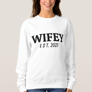 Sweatshirt Cadeau de mariée personnalisé pour femme/mari, Cad