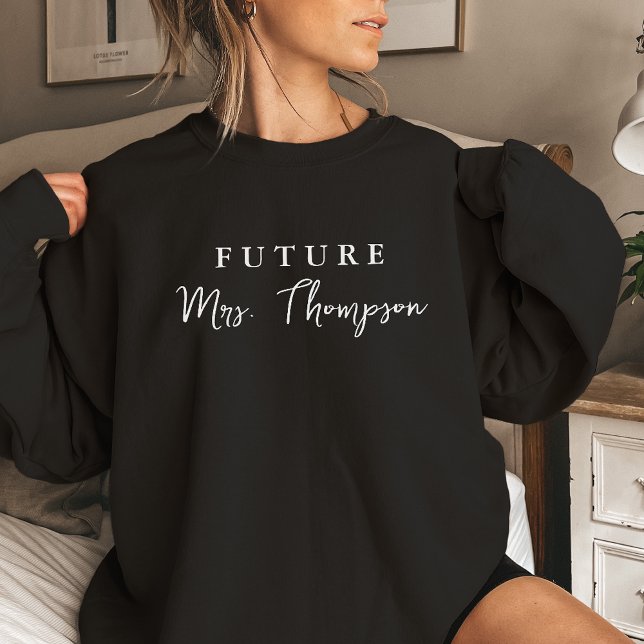 Sweatshirt Cadeau de mariée personnalisée Futur de fiancée Cu (Créateur téléchargé)