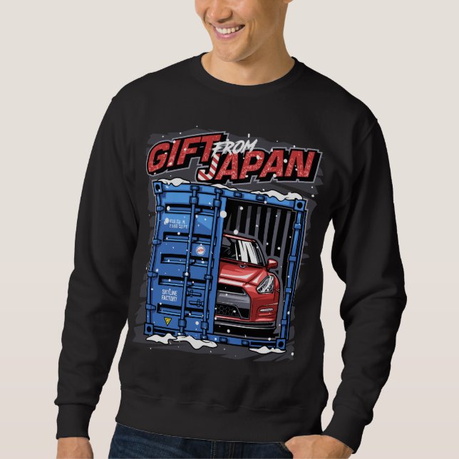 Sweatshirt Cadeau de Noël du Japon Nissan GT-R R R35 (Devant)