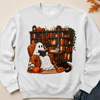 Sweatshirt Cadeau de professeur de bibliothécaire Halloween l