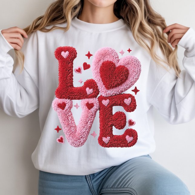 Sweatshirt Cadeau de pull de la Saint-Valentin pour elle, tri (Coquette Valentine Sweatshirt Gift for Girlfriend, Valentine Love Sweatshirt Cozy Gift for Friends)