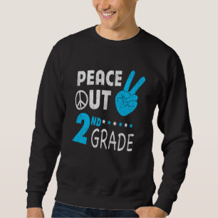 Sweatshirt Cadeau de rentrée pour élève de 2e année "Peace Ou