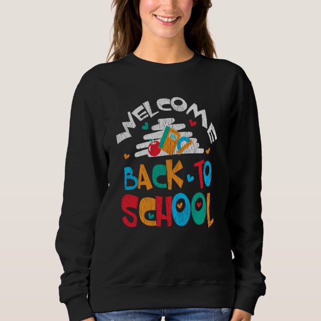 Sweatshirt Cadeau de rentrée scolaire pour enseignant élève e (Devant)